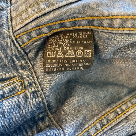 Liz Claiborne Vintage Blue Boxy Oversized Denim Jacket - Picture 6 of 9